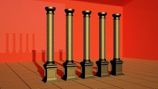 Pillar modeling in 3ds max Profile
