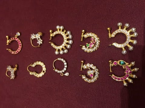 Traditional Gold Nose Pin Stud Designs 2019 Gold Small Nose Pin Ring Type Nose Pin Nose Stud Youtube