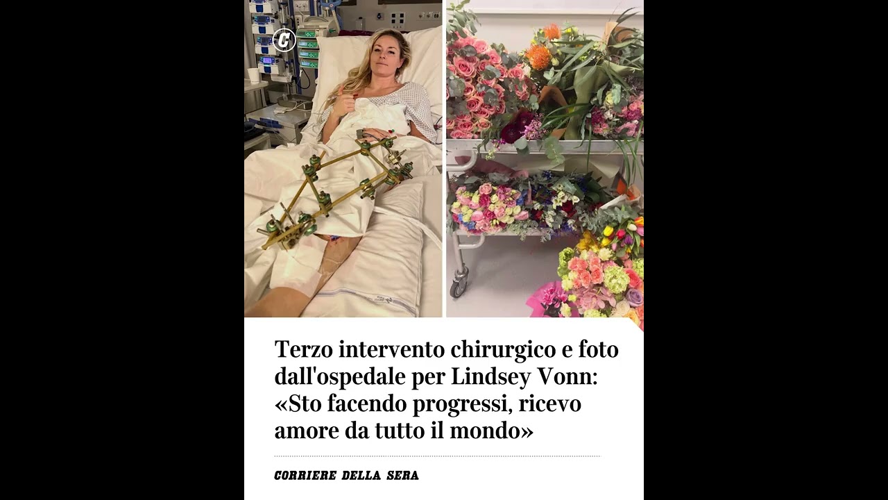 Terzo intervento chirurgico e foto dall&rsquo;ospedale per Lindsey Vonn: &laquo;Ricevo amore da tutto il mondo&raquo;