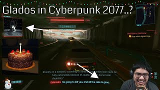 Glados Easter Egg in Cyberpunk 2077 (Stream Highlights)