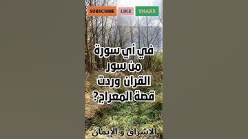 في أي سورة من سور القران  وردت قصة المعراج?