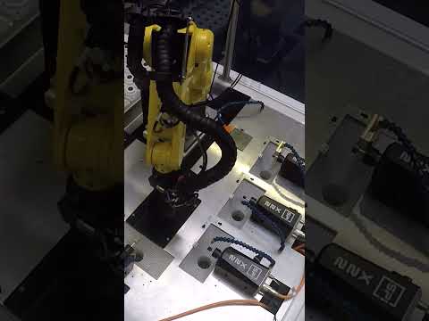 #Robotic tool sharpening for adhesive component systems #shorts #automation #robot #fanuc