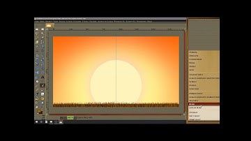 Autumn Sunset Scene tutorial-Gimp 2.10