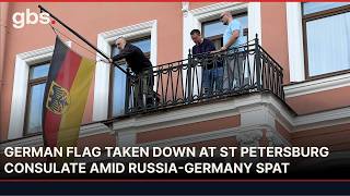German Flag Removed From Consulate in St Petersburg as Russia Closes It | AC13