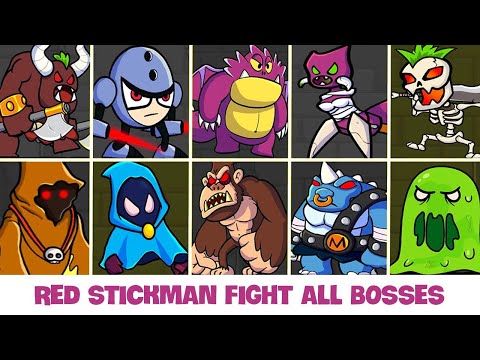 Red Stickman Animation Fighting Stick action free game Level 41-50 + BOSS  Walkthrough + 38 FUN FACTS - CDA