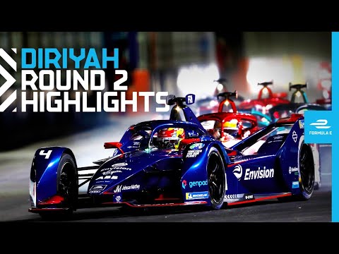 Race Highlights | 2021 Diriyah E-Prix Round 2 | SECOND NIGHT RACE!