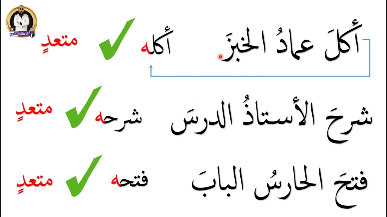 كيف نميز بين الفعل اللازم و الفعل المتعدي