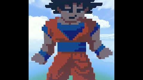 Goku pixel art |#shorts