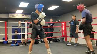 Geno Spadafora sparring at Real Boxing in Las Vegas