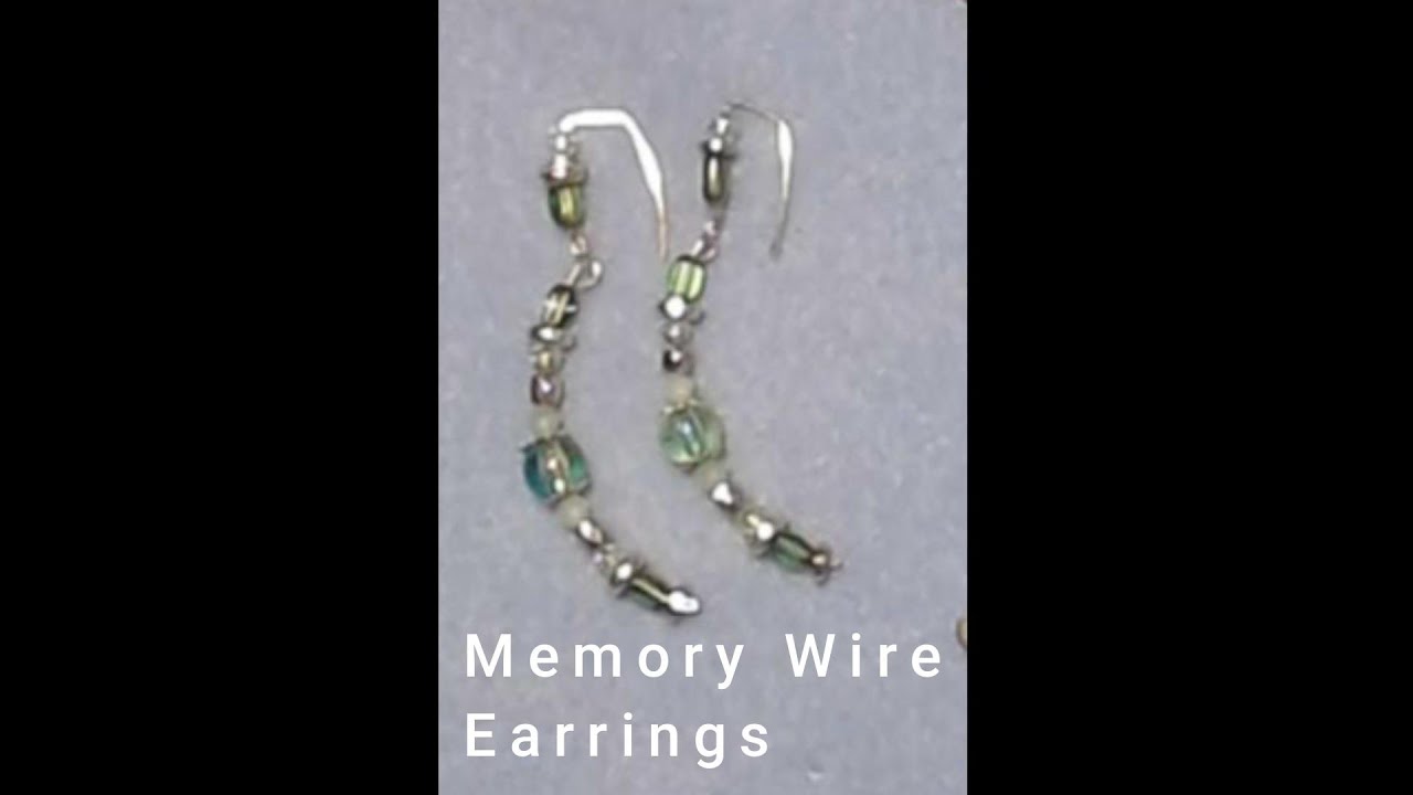 Earrings made from Memory wire - YouTube