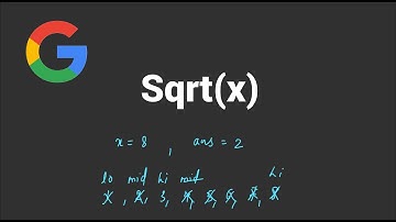 Sqrt(x) - Leetcode 69 - Python