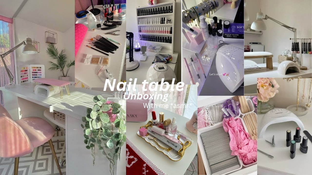 Nail table unboxing with me*asmr*What other vlogs must I make and how was your day or night ? #vlog 