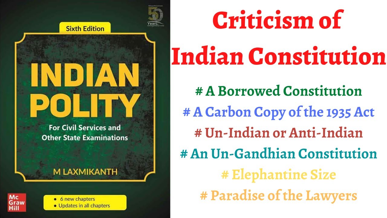 V7) (Criticism of Indian Constitution) Indian Polity by M ...