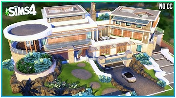 Circular Modern Mansion [No CC] - Sims 4 Speed Build + New Giveaway Winner | Kate Emerald