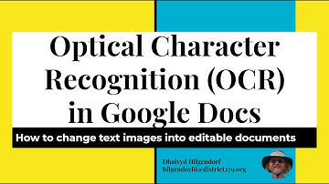 OCR in Google Drive Instructional Screencast