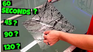 What happens to Hydro Dip film on the water for longer than 60-90 seconds?