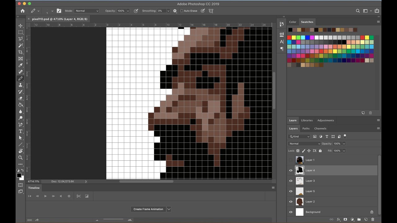 Pixel art con Photoshop - YouTube