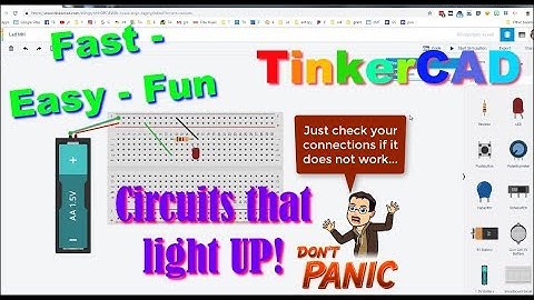Light Up Your DAY with your 1st Tinkercad Circuit!