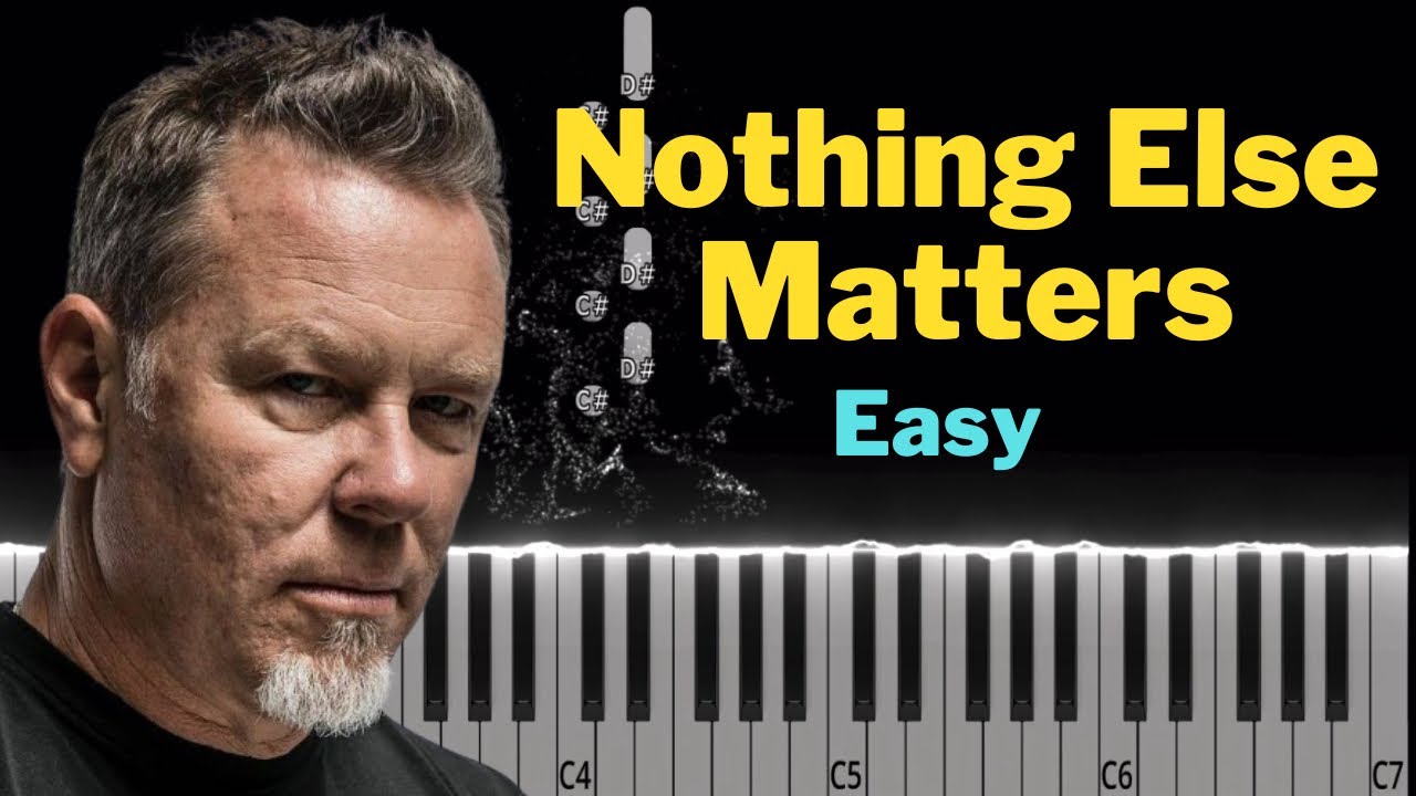EASY Piano Tutorial | Nothing Else Matters - Metallica - YouTube
