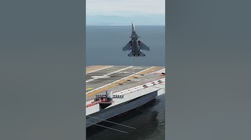 Su-33 cobra landing on aircraft carrier in DCS. #shorts