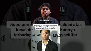 Permintaan Maaf Aldy Maldini aldymaldini cjr mintamaaf beritaterkini viral trending aldi