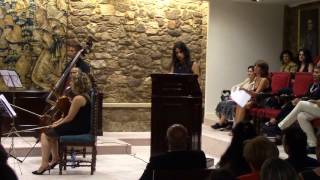 Yolanda Castaño na homenaxe a Luz Pozo Garza