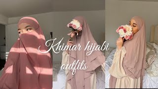 Khimar hijabi outfits (daily life hijabi khimar outfit)