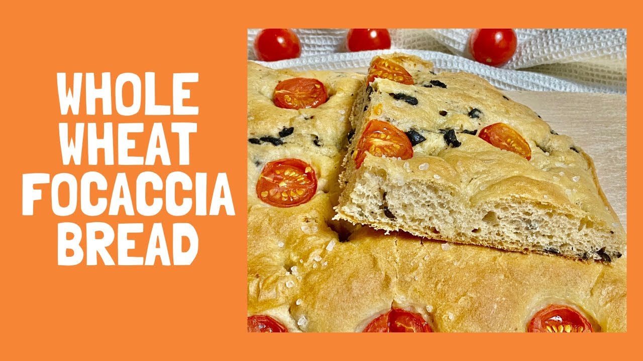 Olive Tomato Whole Wheat Focaccia