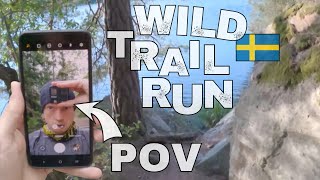 Wild Lakeside Trail Run GoPro POV: Minute by Minute | Rösjön, north of Stockholm, Sweden