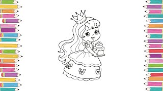 Princess Coloring Pages for Kids | Educational & Toddlers Videos