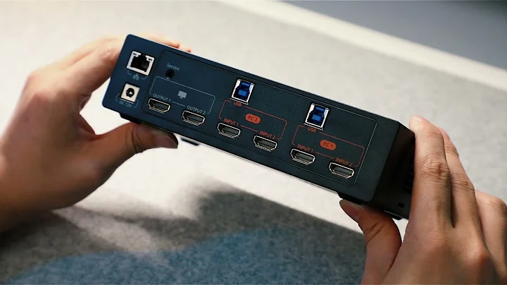 Unboxing TESmart New HDMI 2.1 Dual 4K@144Hz KVM Switch Gaming Dock for 2 PCs & 2 Monitors