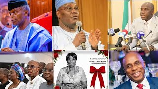  ATIKU, OSINBAJO, DAVID MARK, POLITICAL HEAV¥WEIGHT GATHER FOR AMEACHI MOTHER'S B'URIAL | SEE DETAIL