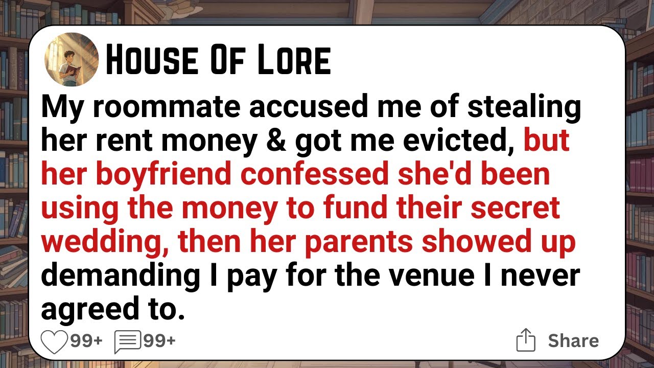 My roommate accused me of stealing her rent money & got me evicted, but her boyfriend confessed...