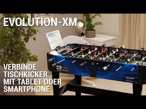 Kicker EVOLUTION-XM | Carromco Fußballtisch mit App