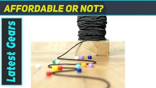 MAHITOI Black Elastic Cord: Versatile Crafting Essential for Jewelry, DIY Projects & More!