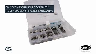 Oetiker Stepless® Ear Clamp Kit | Leak-Free Hose Connections for Automotive, Plumbing & Workshop