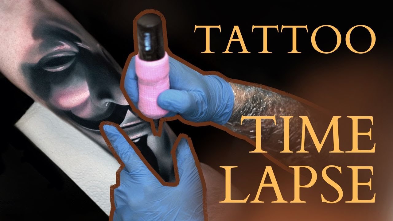 Tattoo time lapse - V for vendetta