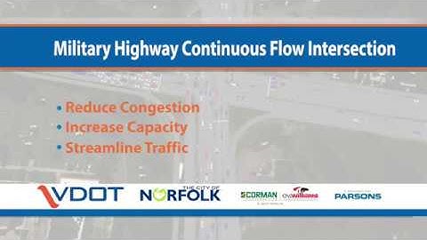 VDOT: Military Highway Continuous Flow Intersection