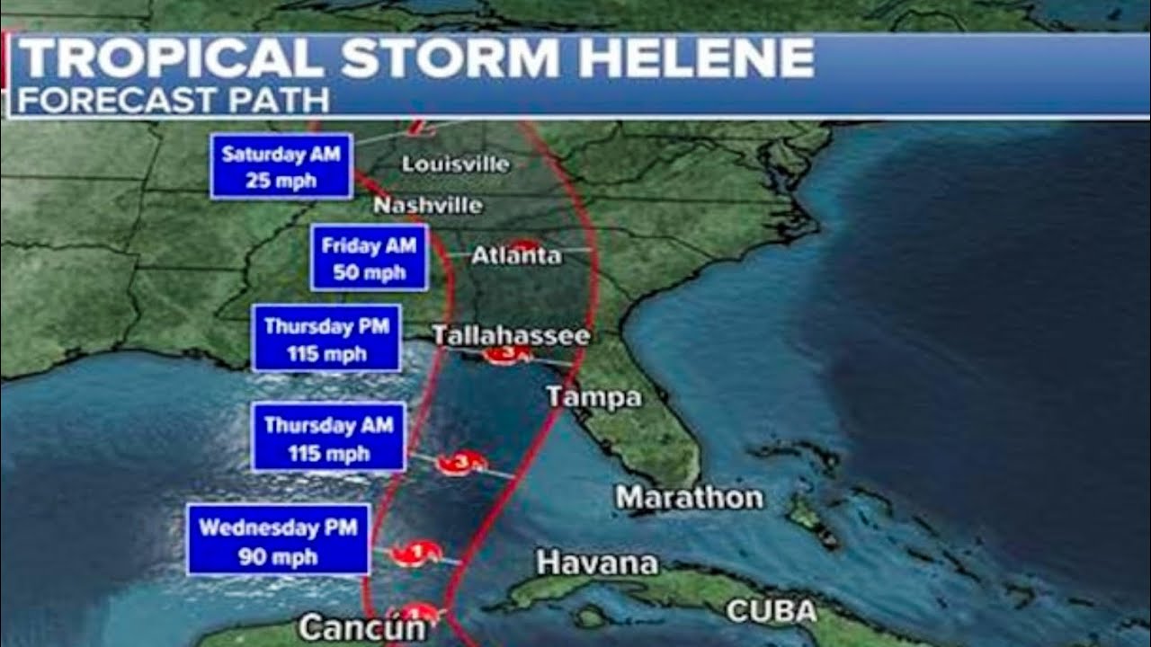 Tropical Storm Helene Expected To Become A Major Hurricane Ahead of ...