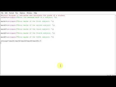 Python Program to add marks and calculate the grade of a student