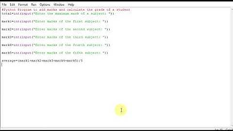 Python Program to add marks and calculate the grade of a student