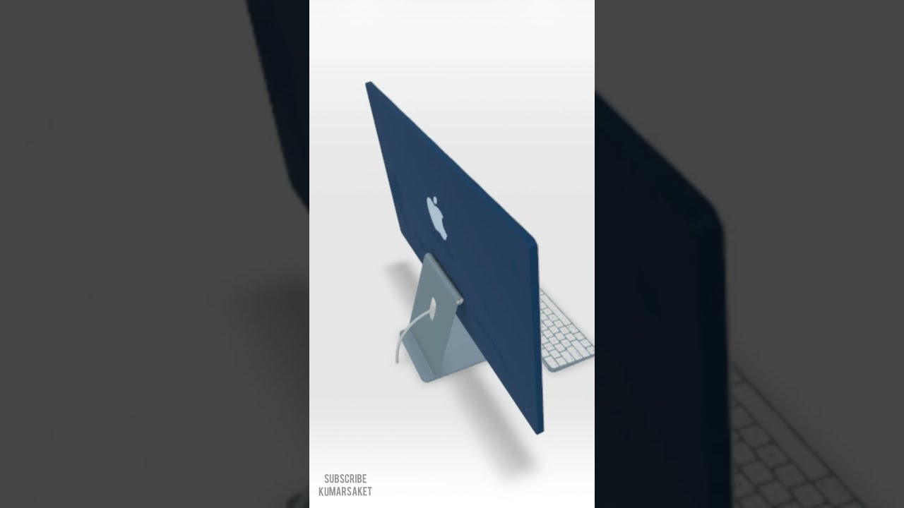 colorful new imac with m1 chip in augmented reality (AR) 2021 || 