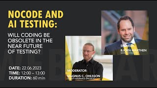 WEBINAR: NOCODE AND AI TESTING: WILL CODING BE OBSOLETE IN THE NEAR FUTURE OF TESTING