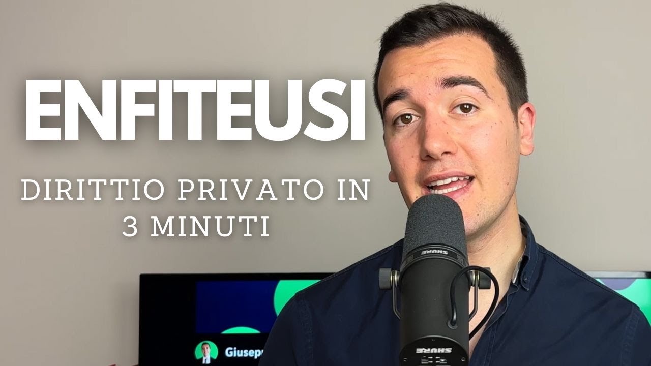 Enfiteusi Diritto Privato In Minuti Youtube