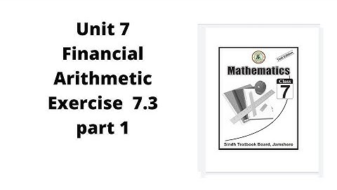 Unit 7 financial arithmetic Ex:7.3 |Profit| Markup | cost price | sale price | profit rate|PST |JEST