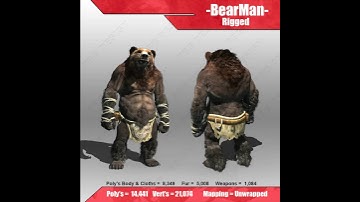 Bear Man 3D model from CGTrader.com