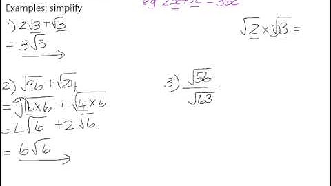 Simplifying expressions with surd