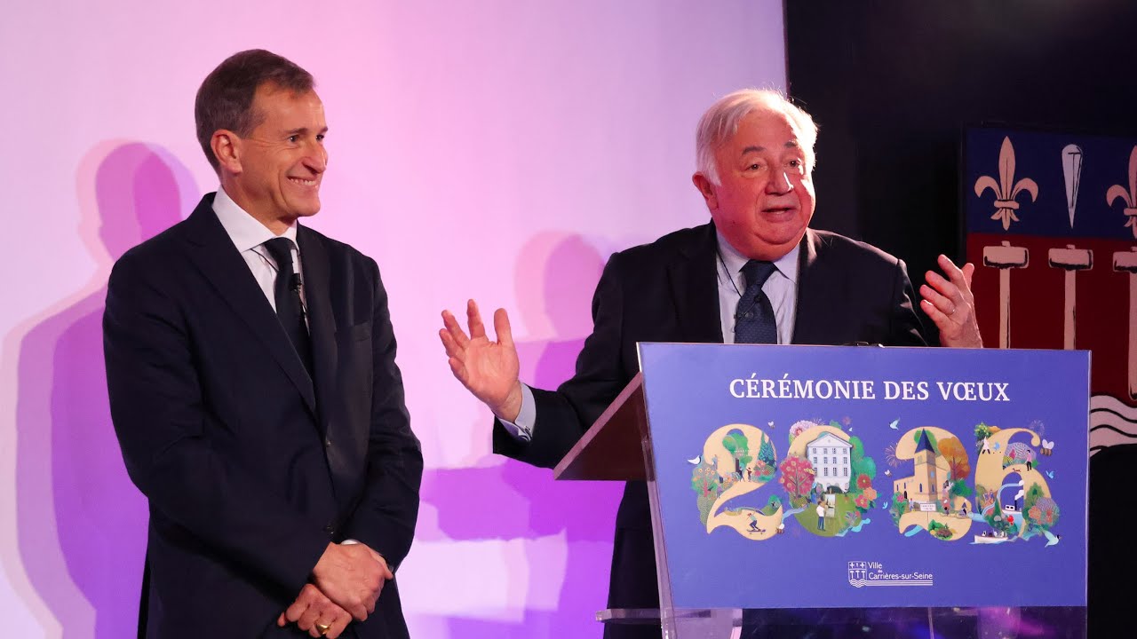 Discours de Gérard LARCHER - Vœux du Maire de Carrières-sur-Seine, Arnaud de BOURROUSSE