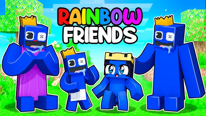 Joining the Red Roblox RAINBOW FRIENDS FAMILY in Minecraft! 