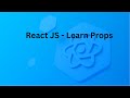 React Tutorial #12 Props